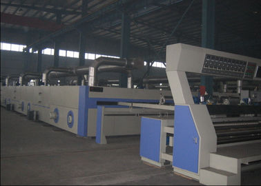 Flat Width Entry Heat Setting Textile Finishing Machine , Textile Stenter Machine 